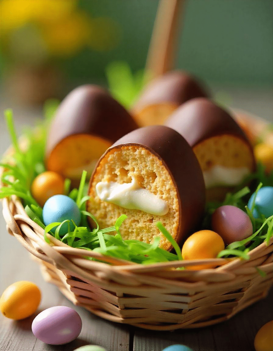 🍰 Pasticcini di Pasqua (Italian Cream-Filled Easter Cakes)